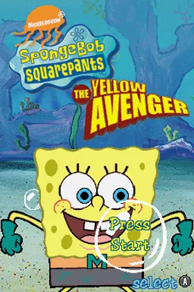 SpongeBob SquarePants - The Yellow Avenger (USA) screen shot title